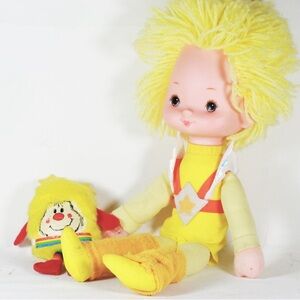 Mattel rainbow brite 1983 canary yellow and spark sprite complete set